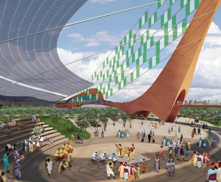 美国建筑师为尼日利亚首都设计标志性“大门”